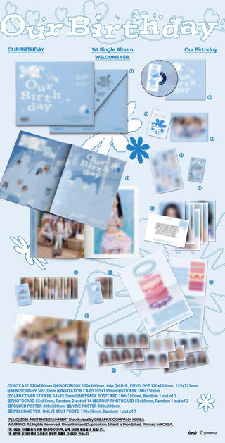 [PRE-ORDER] OURBIRTHDAY 1st Single Album [Our Birthday] (PHOTOBOOK VER.)