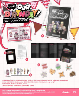 [PRE-ORDER] OURBIRTHDAY 1st Single Album [Our Birthday] (CARTOON BOOK VER.)