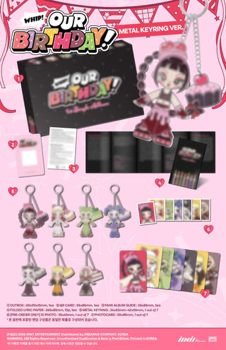 [PRE-ORDER] OURBIRTHDAY 1st Single Album [Our Birthday] (METAL KEYRING VER.)