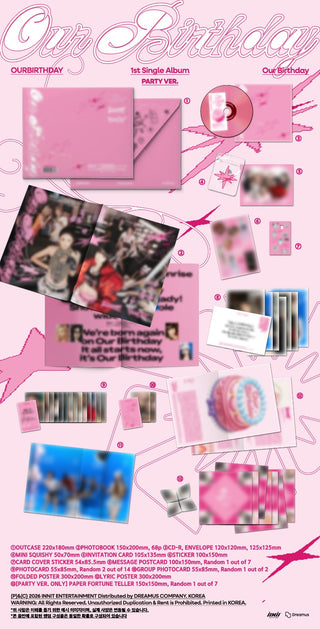 [PRE-ORDER] OURBIRTHDAY 1st Single Album [Our Birthday] (PHOTOBOOK VER.)