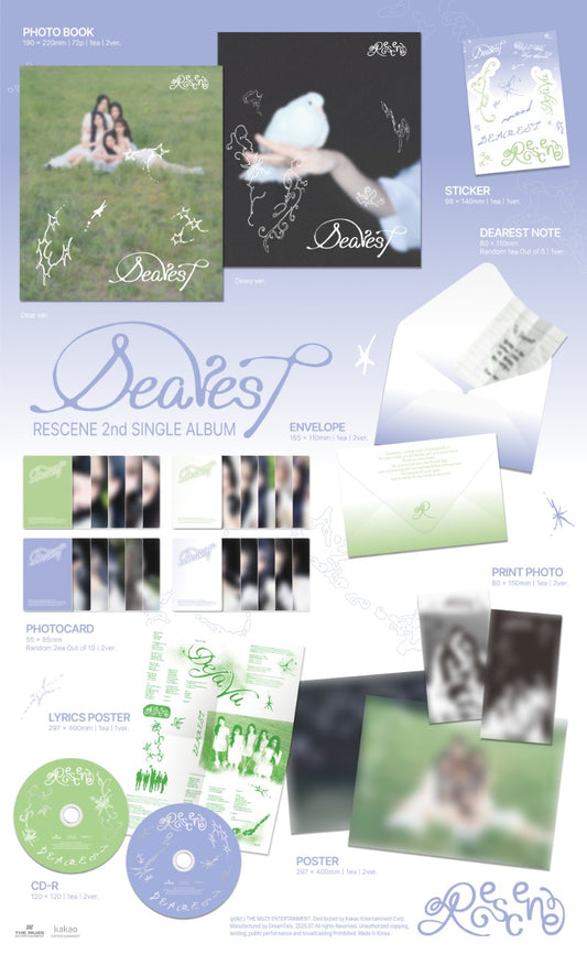 RESCENE 2nd Single Album [Dearest] (Photobook)