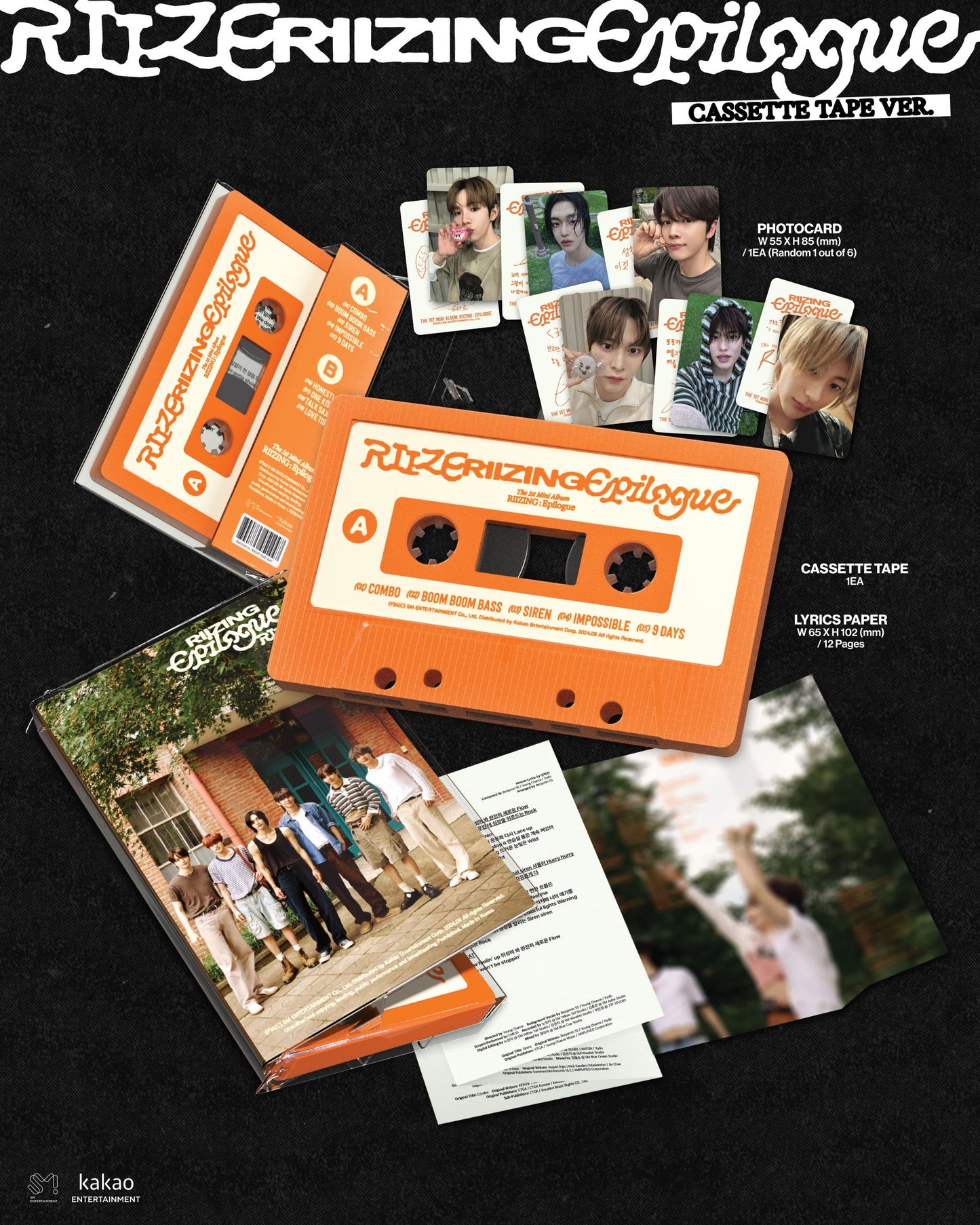 RIIZE 1st Mini Album [RIIZING : Epilogue] (CASSETTE TAPE Ver.)