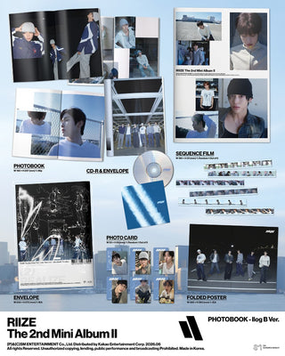 RIIZE 2nd Mini Album [II] (Photobook Ver.) (llog A Ver. / llog B Ver.)