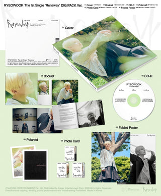 [PRE-ORDER] RYEOWOOK 1st Single [Runaway] (DIGIPACK Ver.)