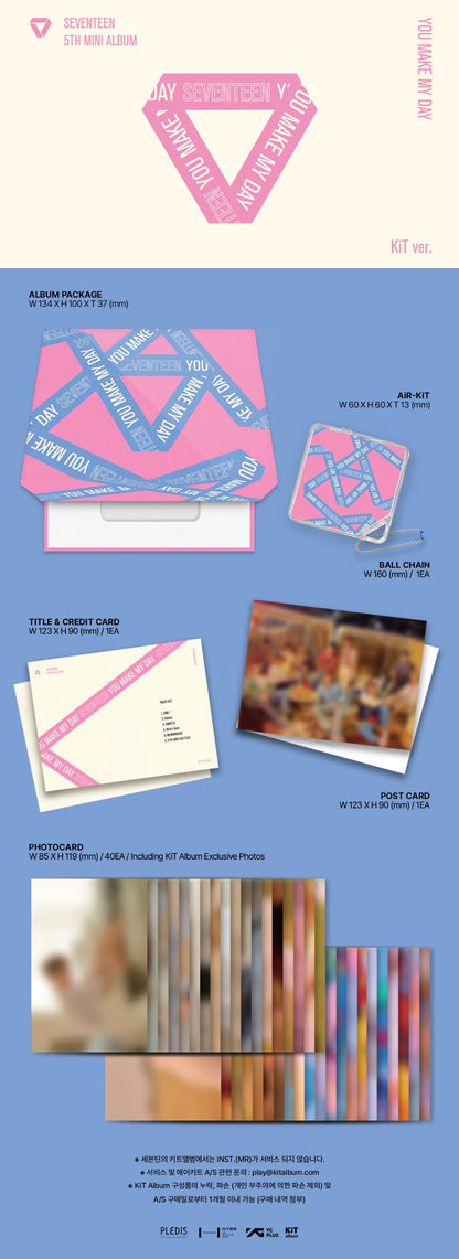 SEVENTEEN 5th Mini Album [YOU MAKE MY DAY] (KiT Ver.) (Reissue)