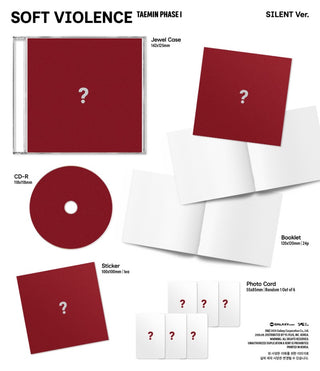 [PRE-ORDER] TAEMIN [PHASE I : Soft Violence] (JEWEL Ver.) (SILENT Ver. / BRUTAL Ver.)