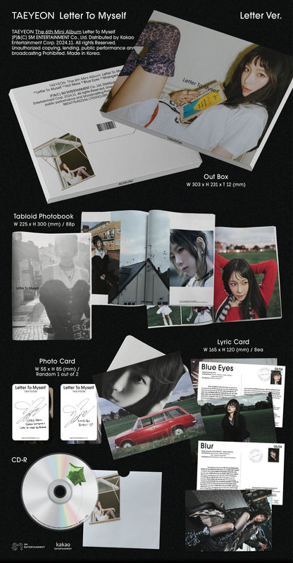 TAEYEON 6th Mini Album [Letter To Myself] (Letter Ver.)