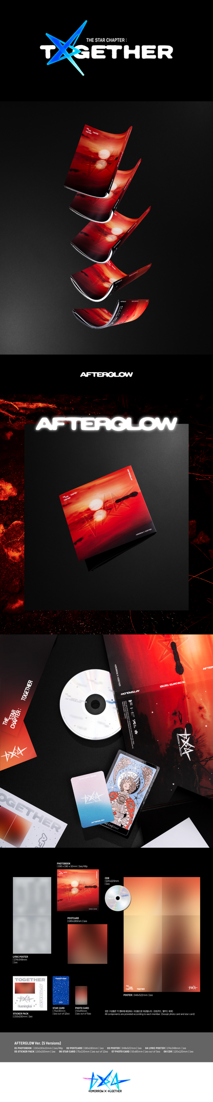 TOMORROW X TOGETHER (TXT) 4th Full Album [The Star Chapter : TOGETHER] (Afterglow Ver.)