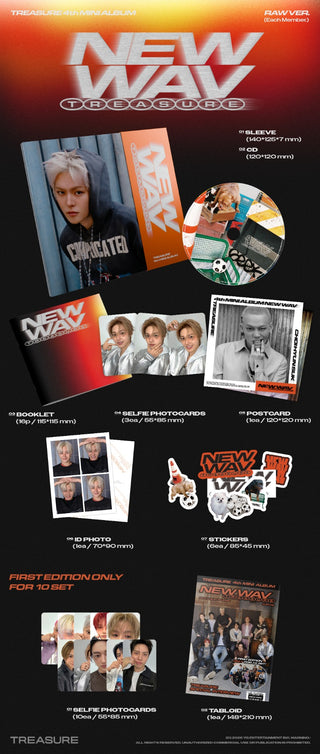 [PRE-ORDER] TREASURE 4th Mini Album [NEW WAVE] (RAW Ver.)