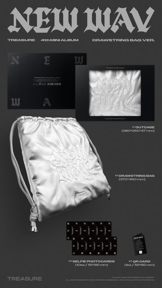 [PRE-ORDER] TREASURE 4th Mini Album [NEW WAV] (DRAWSTRING BAG VER.) (Limited Edition)