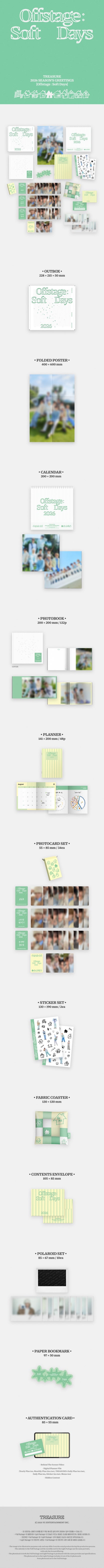 TREASURE 2026 SEASON'S GREETINGS [Offstage : Soft Days]