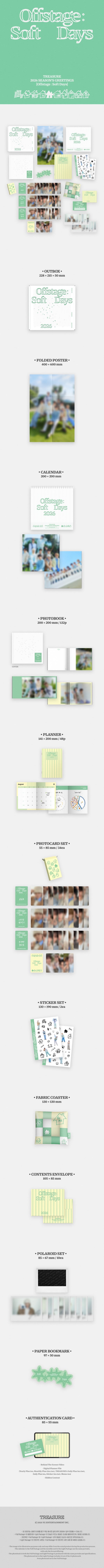 TREASURE 2026 SEASON'S GREETINGS [Offstage : Soft Days]