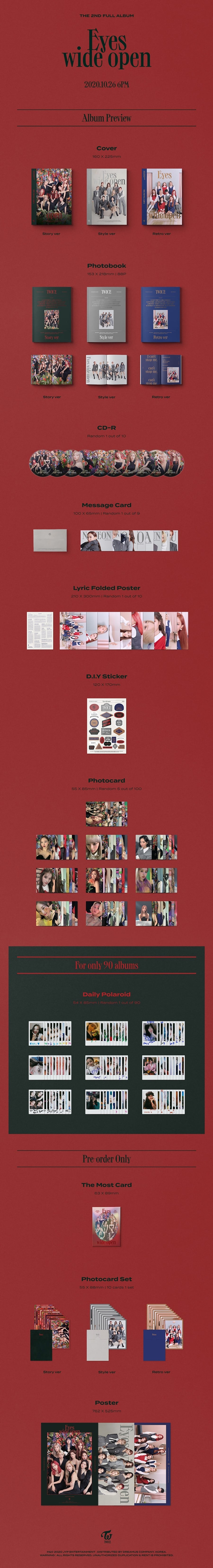 TWICE The 2nd Full album [Eyes wide open]