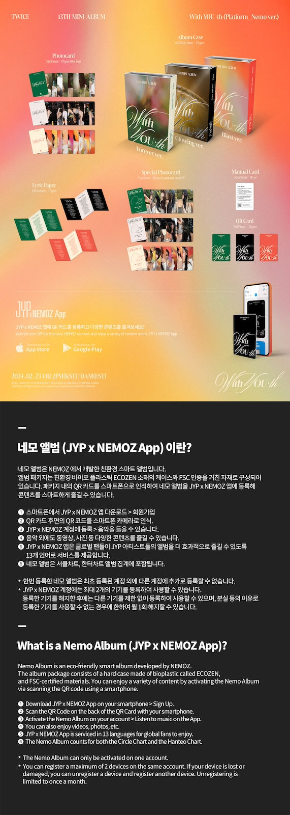 TWICE 13th Mini Album [With YOU-th] (Nemo Ver.)