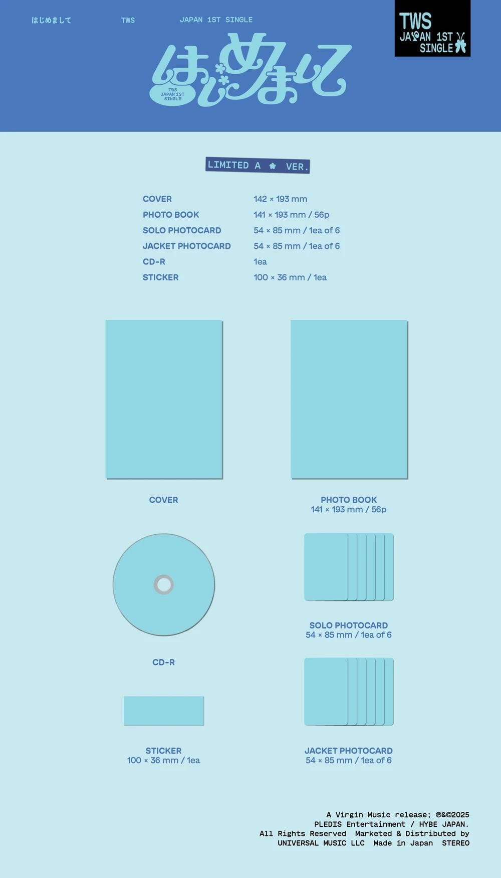 TWS [Japanese Album] 1st Single Album [はじめまして] (Limited Version)