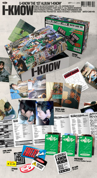 U-KNOW (TVXQ) 1st Full Album [I-KNOW] (Match Card Ver.) (Smart Album)