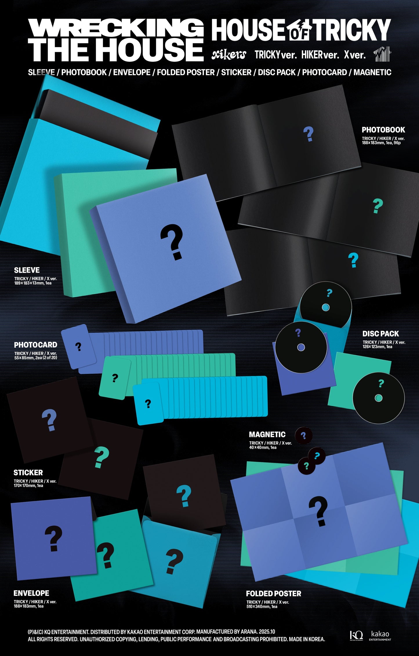 xikers 6th Mini Album [HOUSE OF TRICKY : WRECKING THE HOUSE]