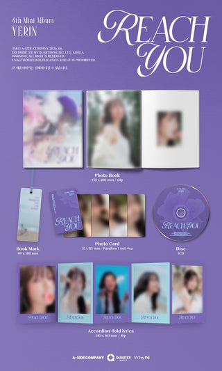 YERIN 4th Mini Album [REACH YOU] (Digipack Ver.)