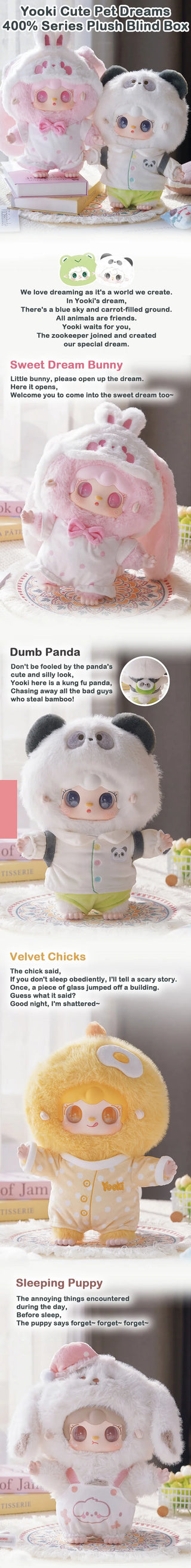 Yooki Cute Pet Dreams 400% Series Plush Blind Box